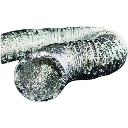 BUILDERS BEST 0 Flexible Dryer Transition Duct, 8 ft L, AluminumPolyester, Silver 10793